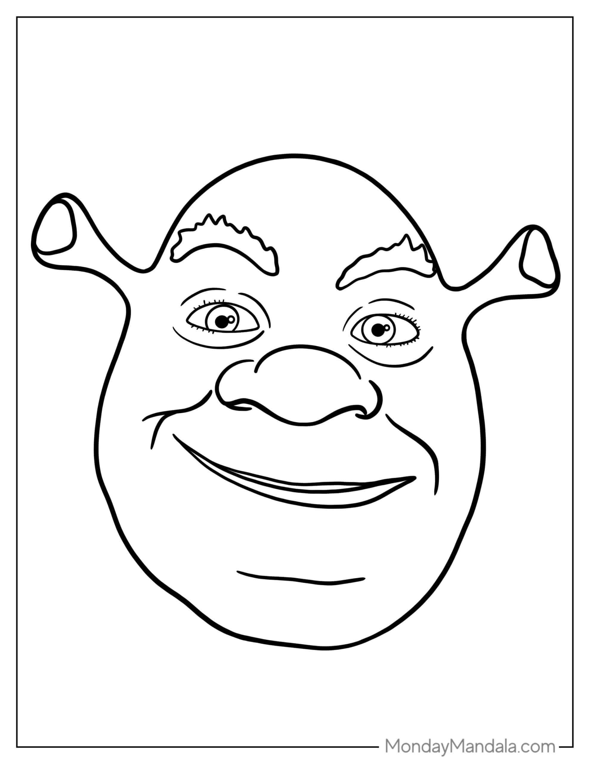 34 Shrek Coloring Pages Free PDF Printables  34 Shrek Coloring Pages Free PDF Printables