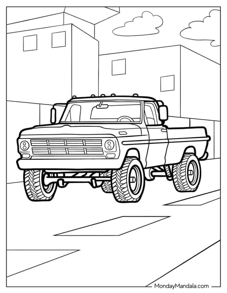 34 Truck Coloring Pages Free PDF Printables 34 Truck Coloring Pages Free PDF Printables