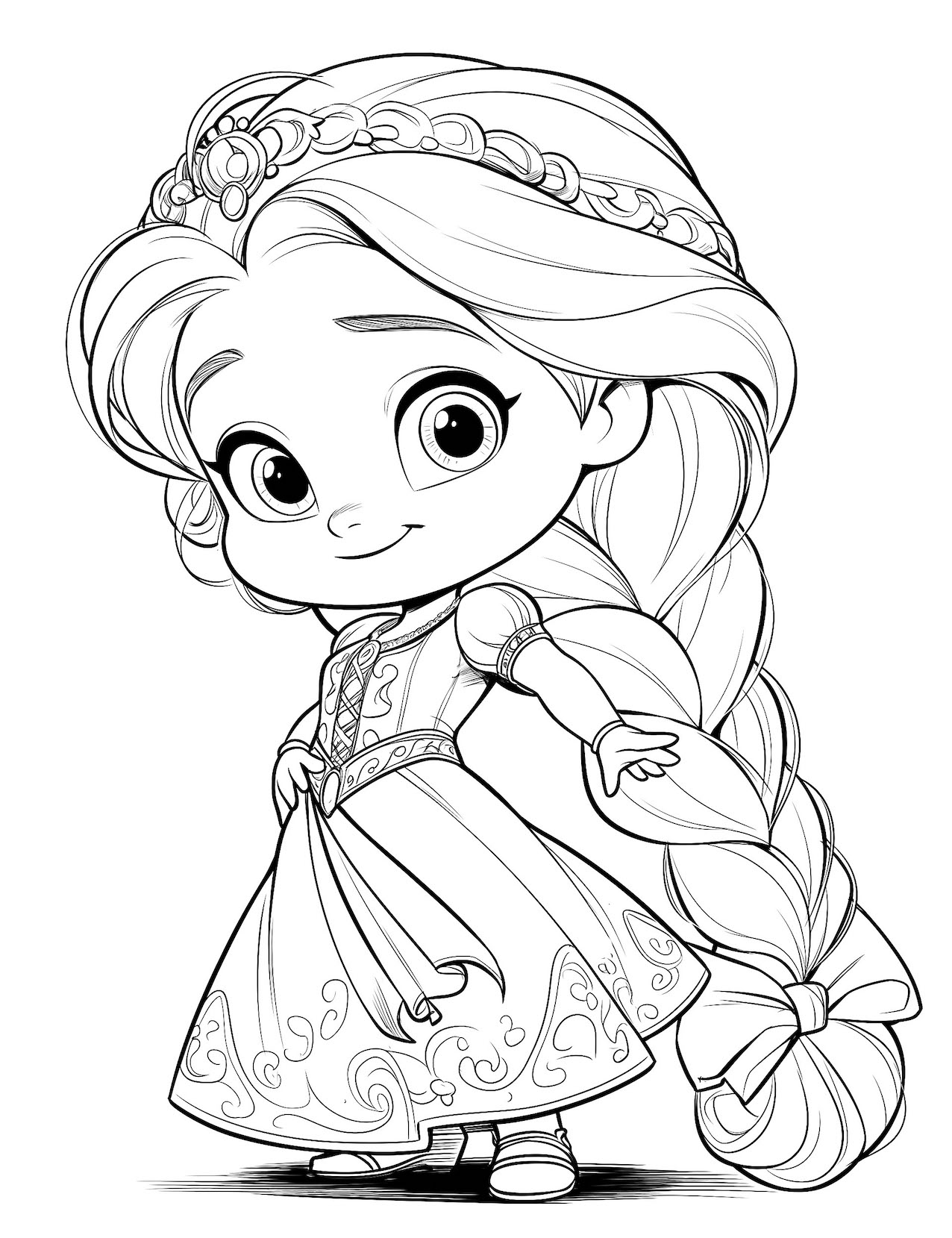 36 Adorable Baby Princess Coloring Pages Free Printable Our Mindful Life