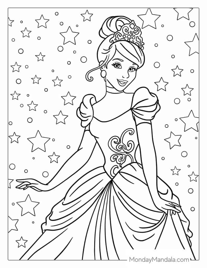 36 Cinderella Coloring Pages Free PDF Printables  36 Cinderella Coloring Pages Free PDF Printables
