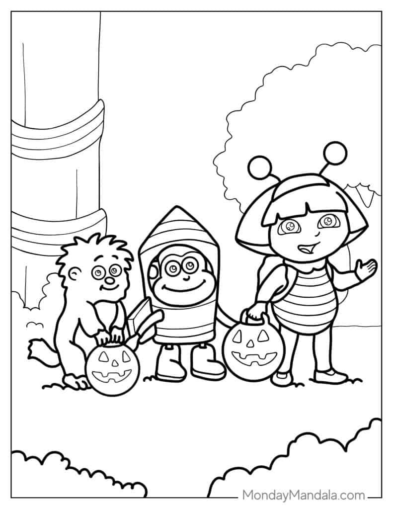 36 Dora The Explorer Coloring Pages Free PDF Printables  36 Dora The Explorer Coloring Pages Free PDF Printables