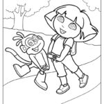 36 Dora The Explorer Coloring Pages Free PDF Printables 