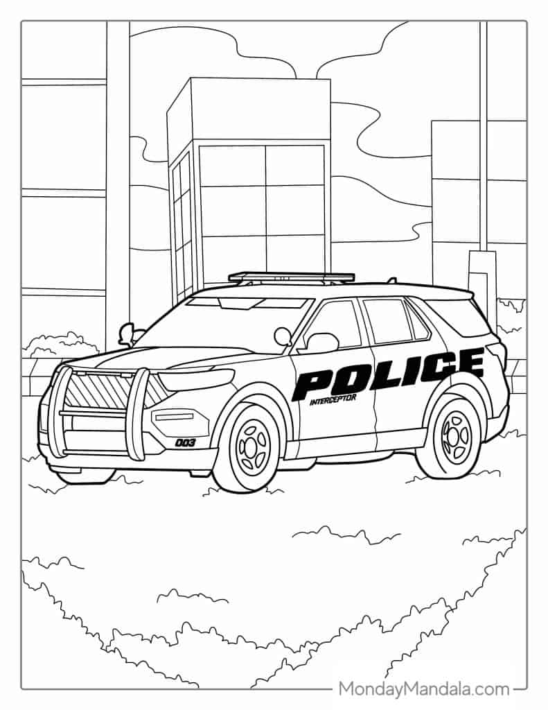 36 Police Car Coloring Pages Free PDF Printables 36 Police Car Coloring Pages Free PDF Printables