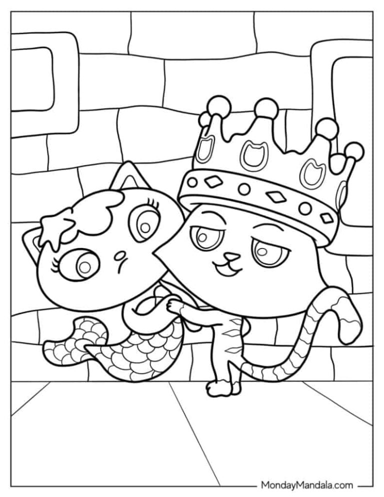 38 Gabby s Dollhouse Coloring Pages Free PDF Printables
