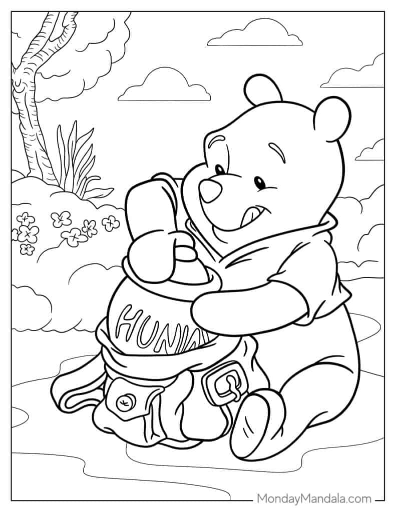 40 Winnie The Pooh Coloring Pages Free PDF Printables  40 Winnie The Pooh Coloring Pages Free PDF Printables