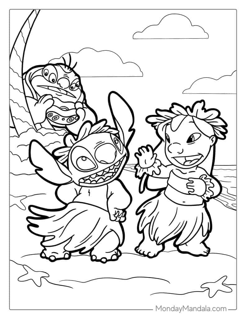 lilo and stitch coloring pages