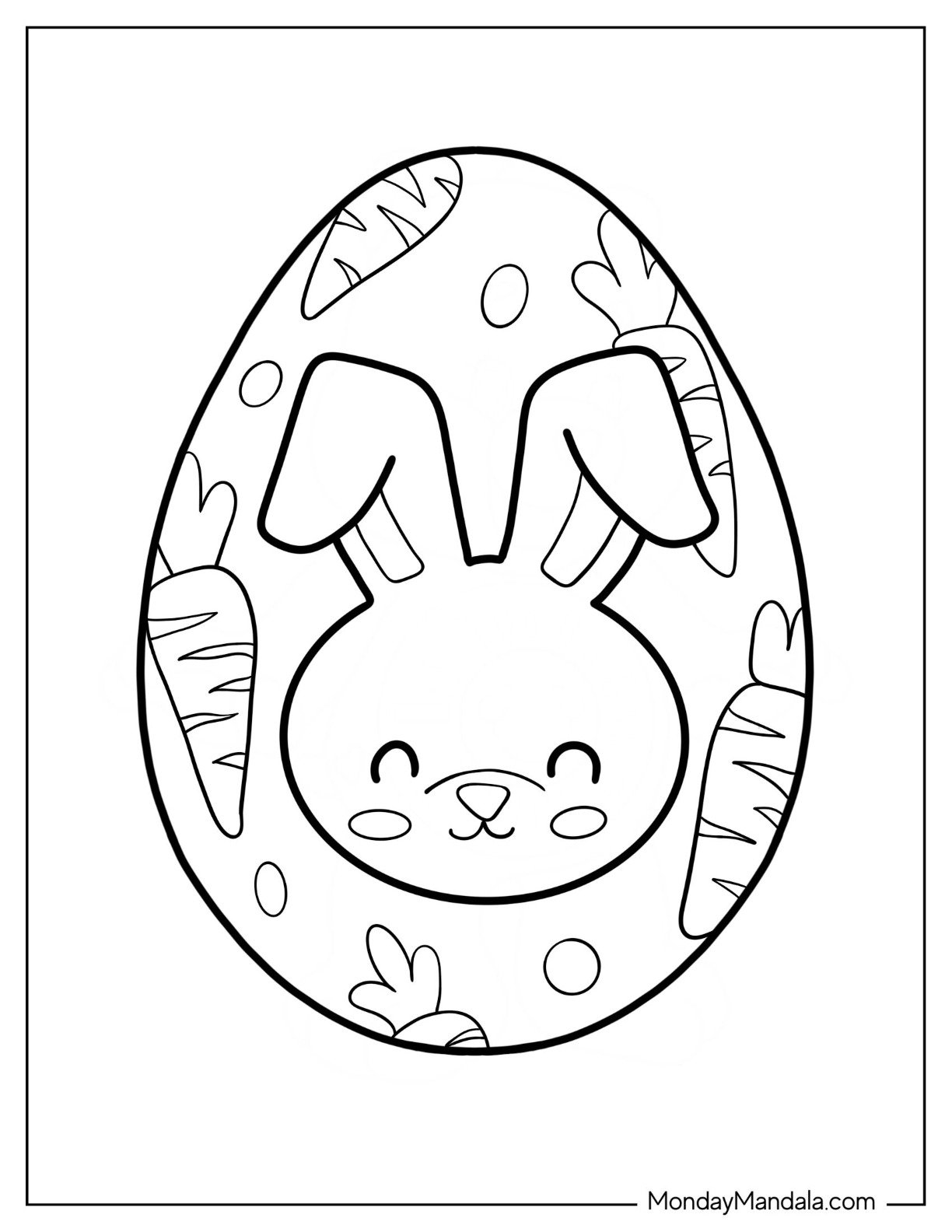 43 Easter Egg Coloring Pages Free PDF Printables 