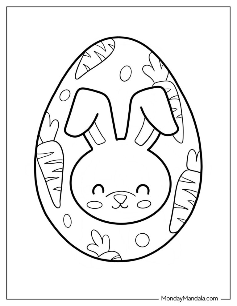 43 Easter Egg Coloring Pages Free PDF Printables 