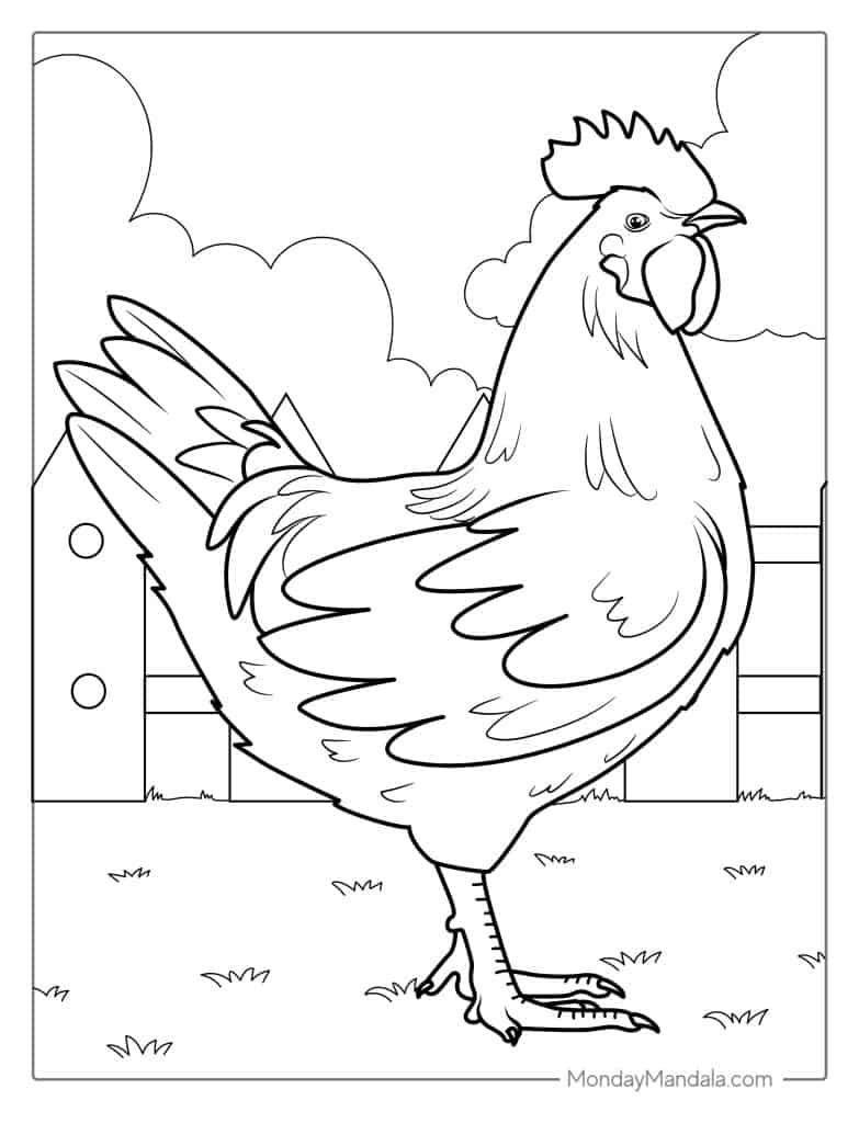 44 Chicken Coloring Pages Free PDF Printables  44 Chicken Coloring Pages Free PDF Printables
