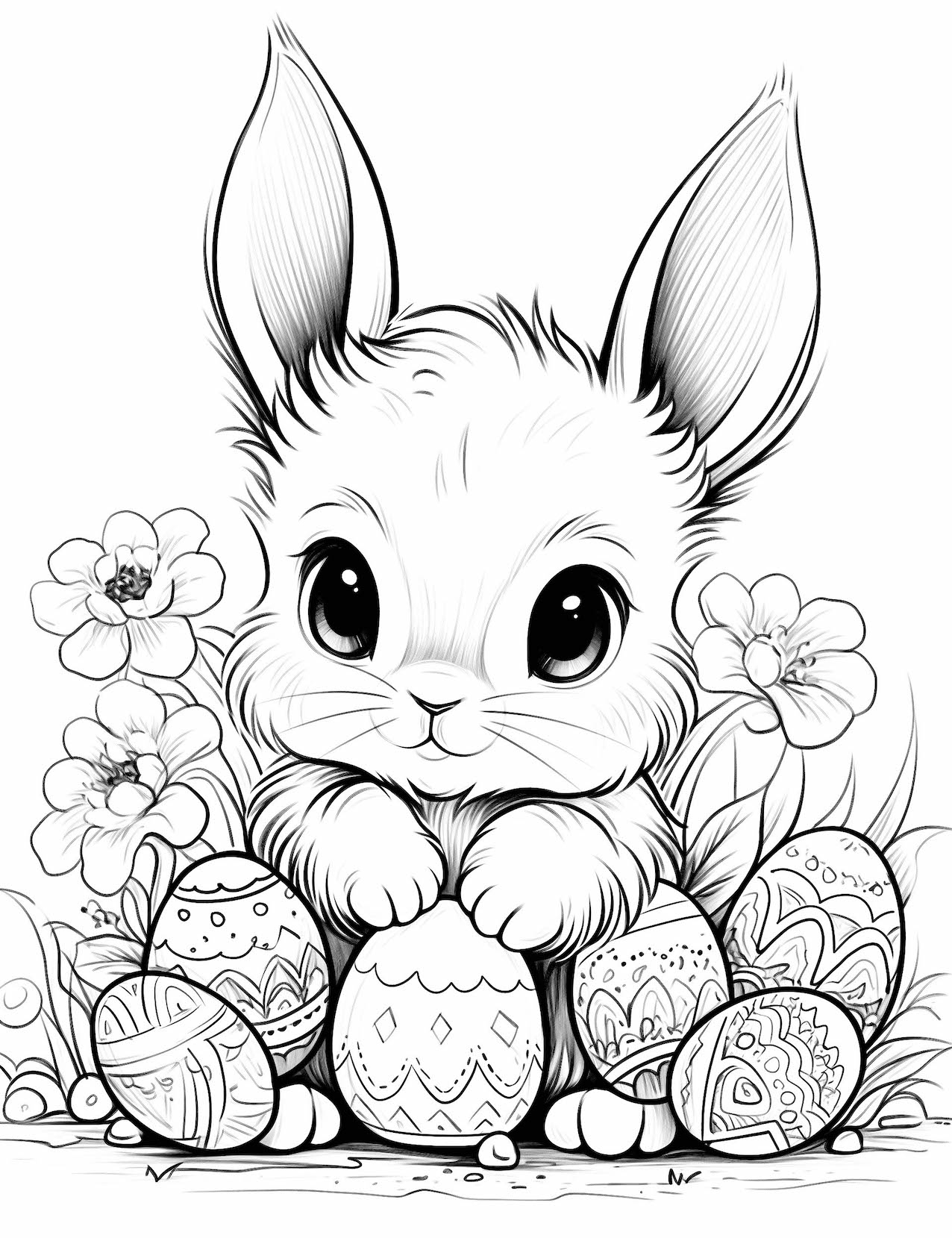 rabbit coloring pages