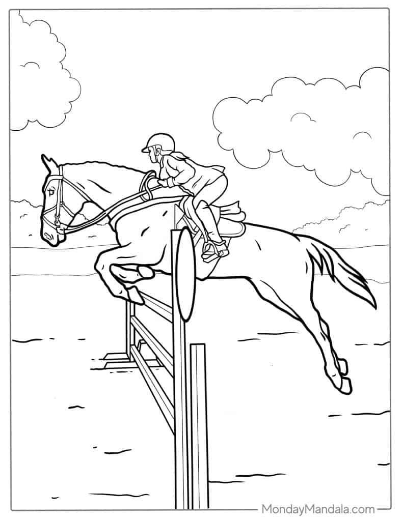 coloring pages of horses