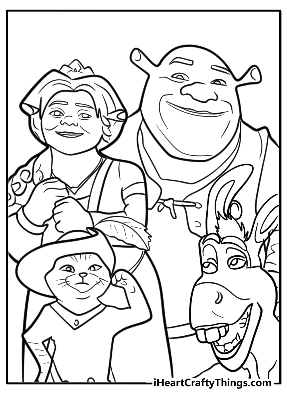 44 New Shrek Coloring Pages 100 Free To Print  44 New Shrek Coloring Pages 100 Free To Print