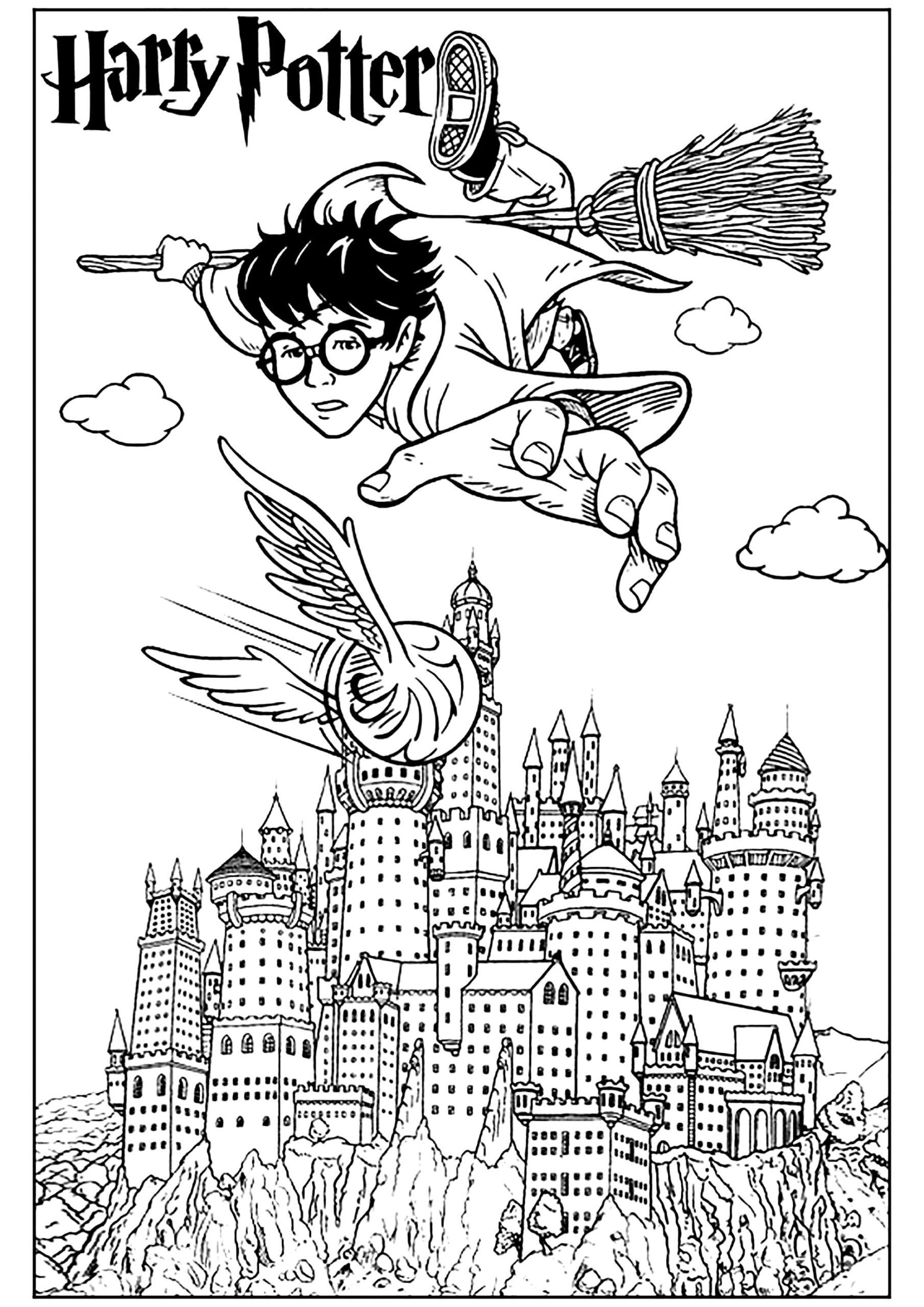 harry potter coloring pages