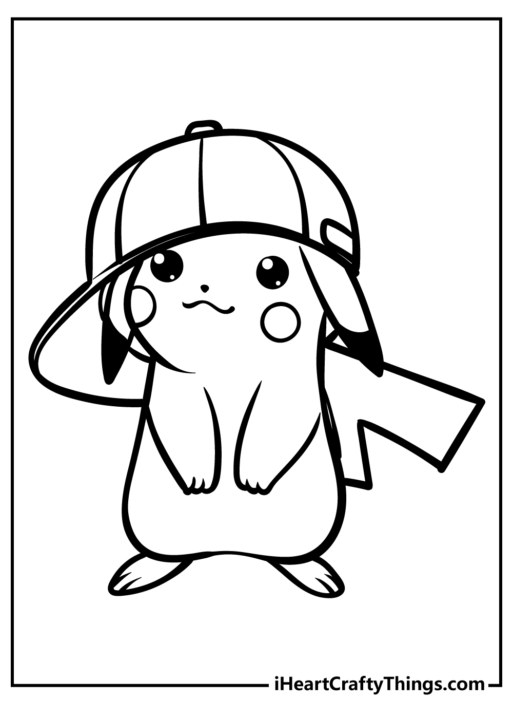 pikachu coloring page