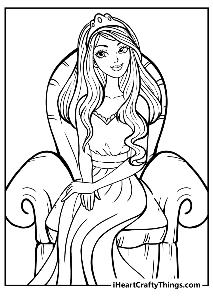 45 Princess Coloring Pages 100 Free Printable PDFs  45 Princess Coloring Pages 100 Free Printable PDFs