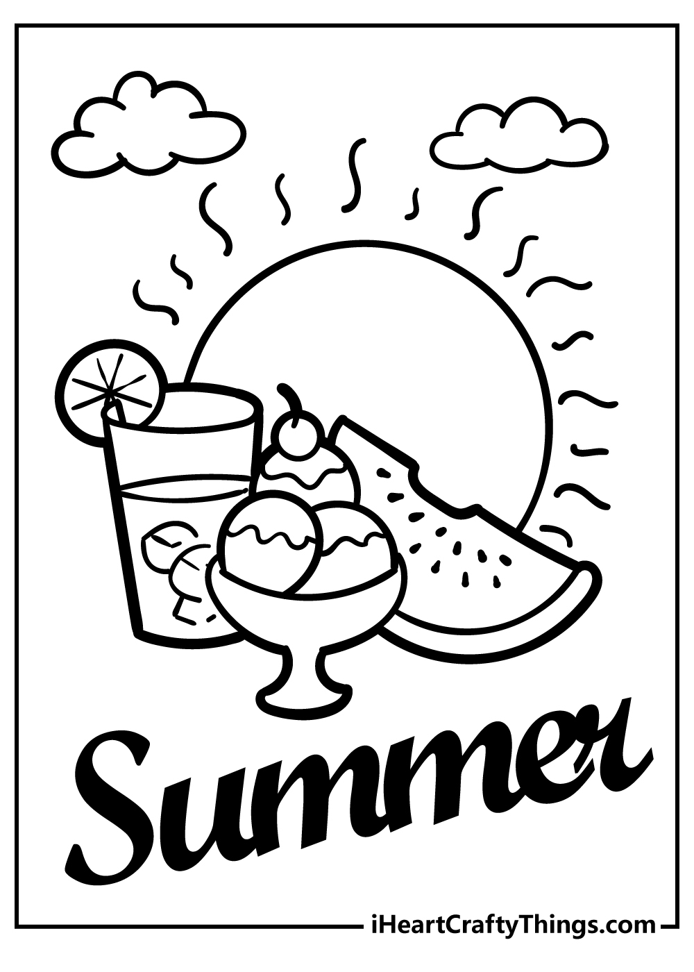 summer color pages