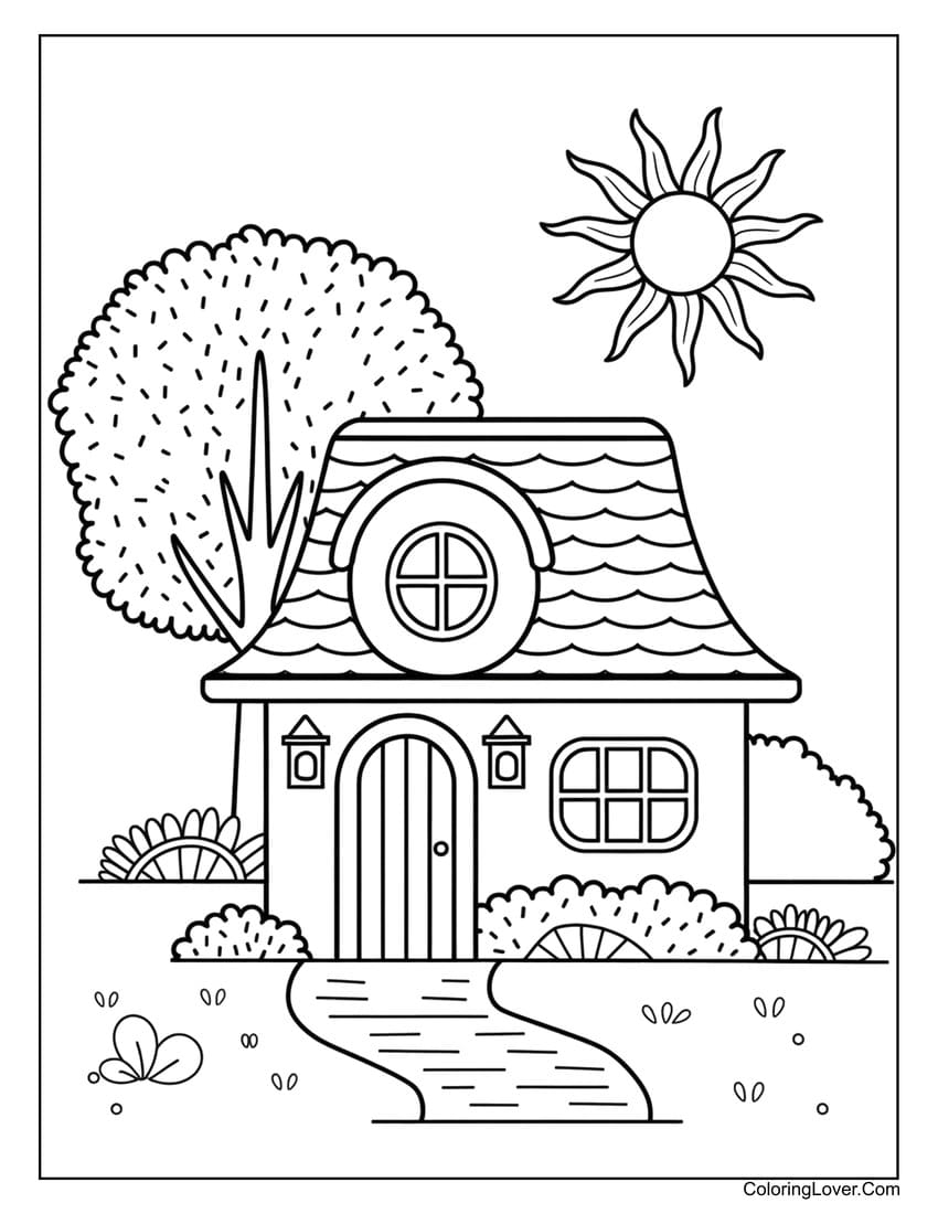 47 House Coloring Pages Free Printables For All Ages  47 House Coloring Pages Free Printables For All Ages