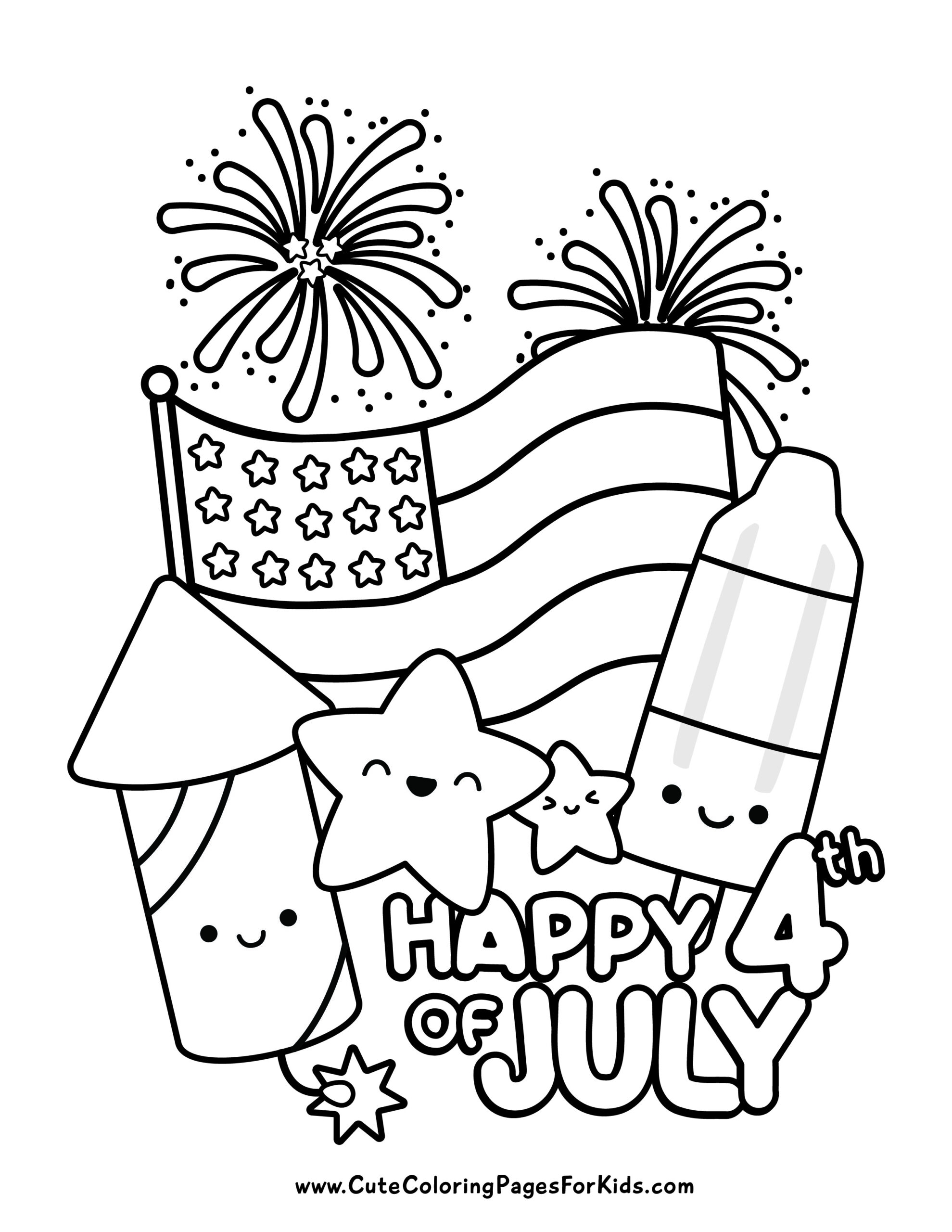 july 4th coloring pages
