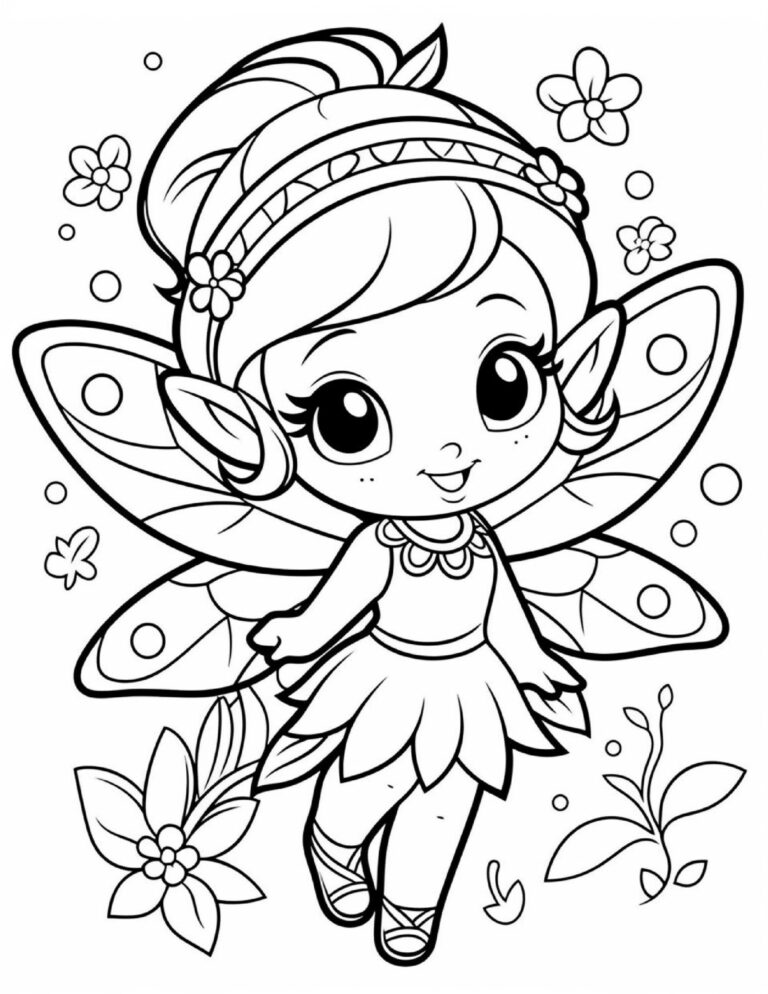 5 Fairy Coloring Pages Enchanted Fairy Coloring Page Fantasy Fairy Coloring Cute Fairy Coloring Whimsical Coloring Whimsical Fairies Etsy