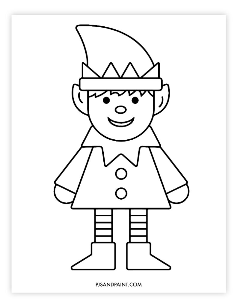 5 Free Printable Christmas Coloring Pages For Kids Pjs And Paint