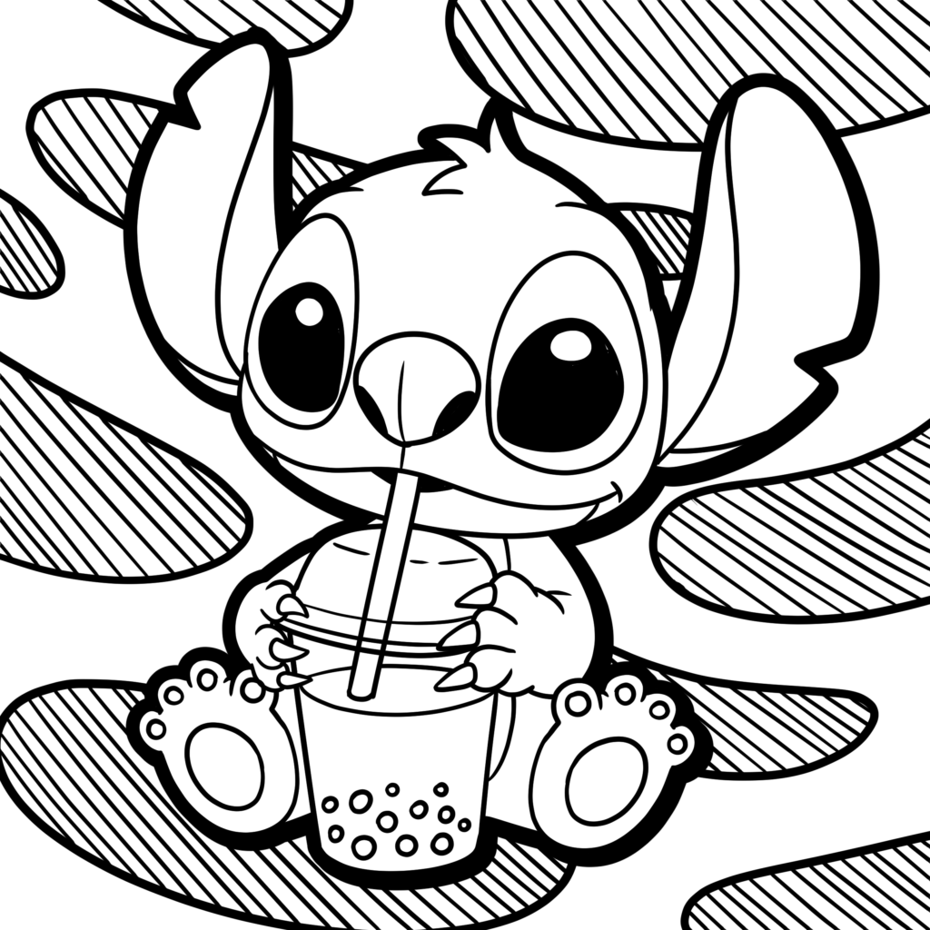 coloring pages stitch
