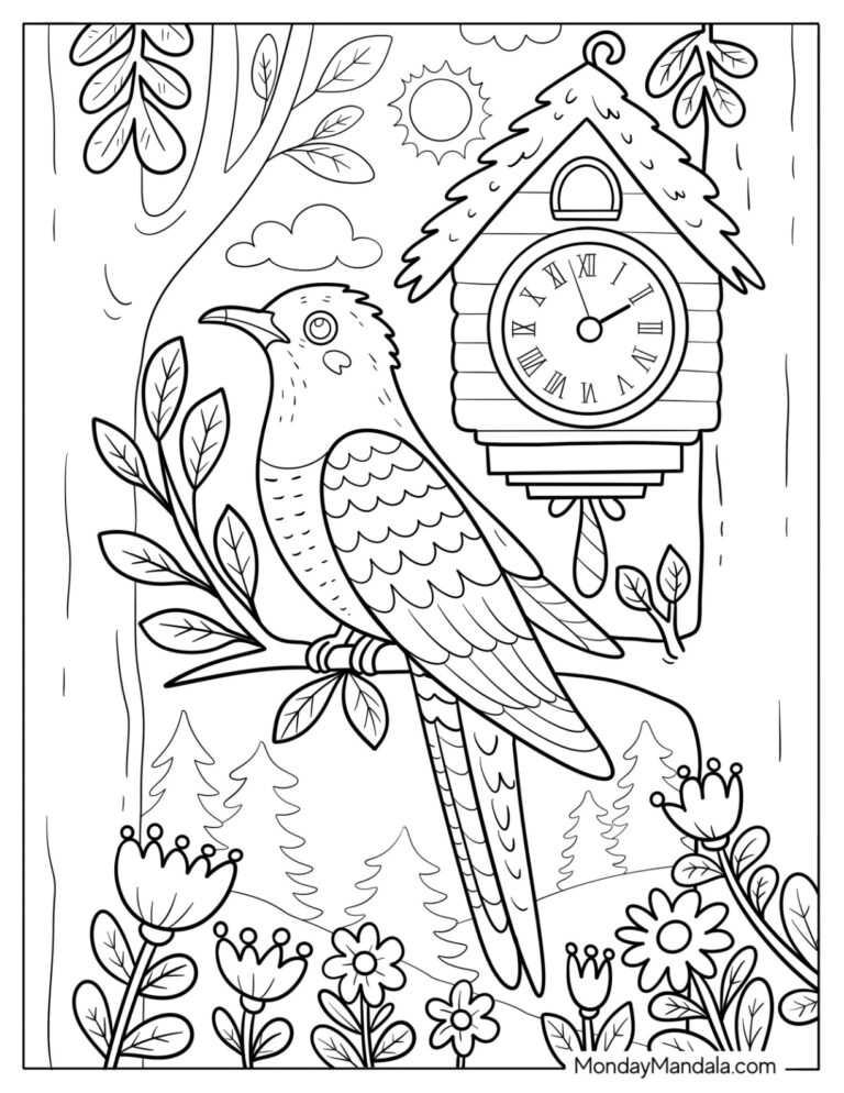 50 Bird Coloring Pages Free PDF Printables