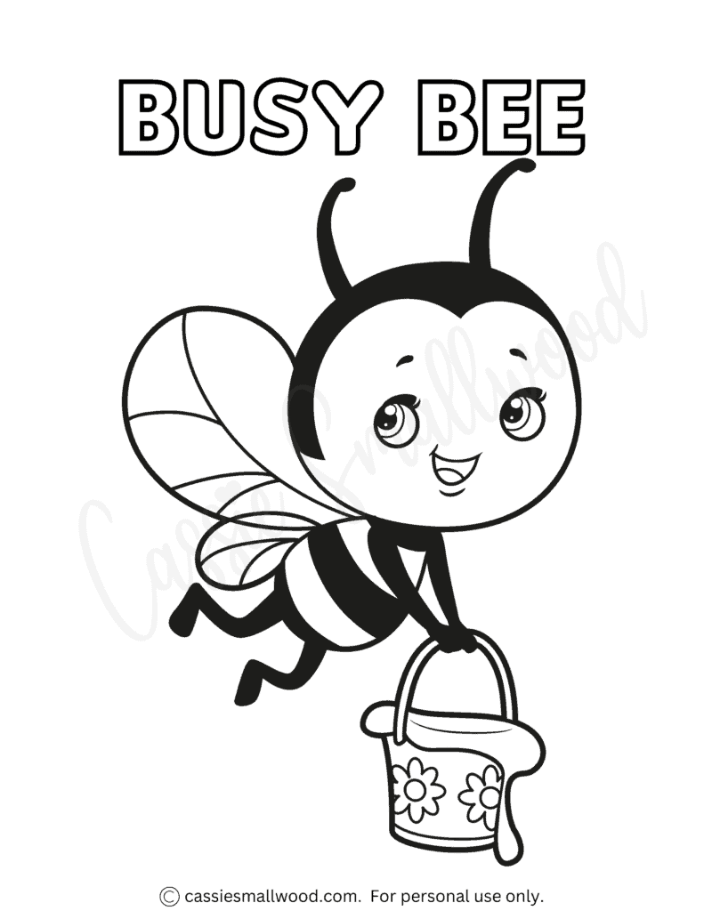 50 Cute Bee Coloring Pages Free Printable Cassie Smallwood 50 Cute Bee Coloring Pages Free Printable Cassie Smallwood