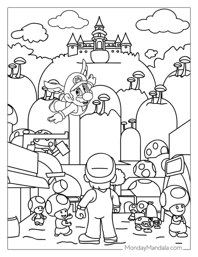 50 Mario Coloring Pages Free PDF Printables  50 Mario Coloring Pages Free PDF Printables