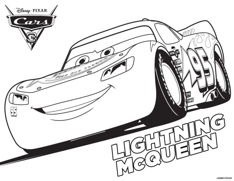 50 Pages Kid s Coloring Printable Pages Car s Lighting Mcqueen Friends Etsy