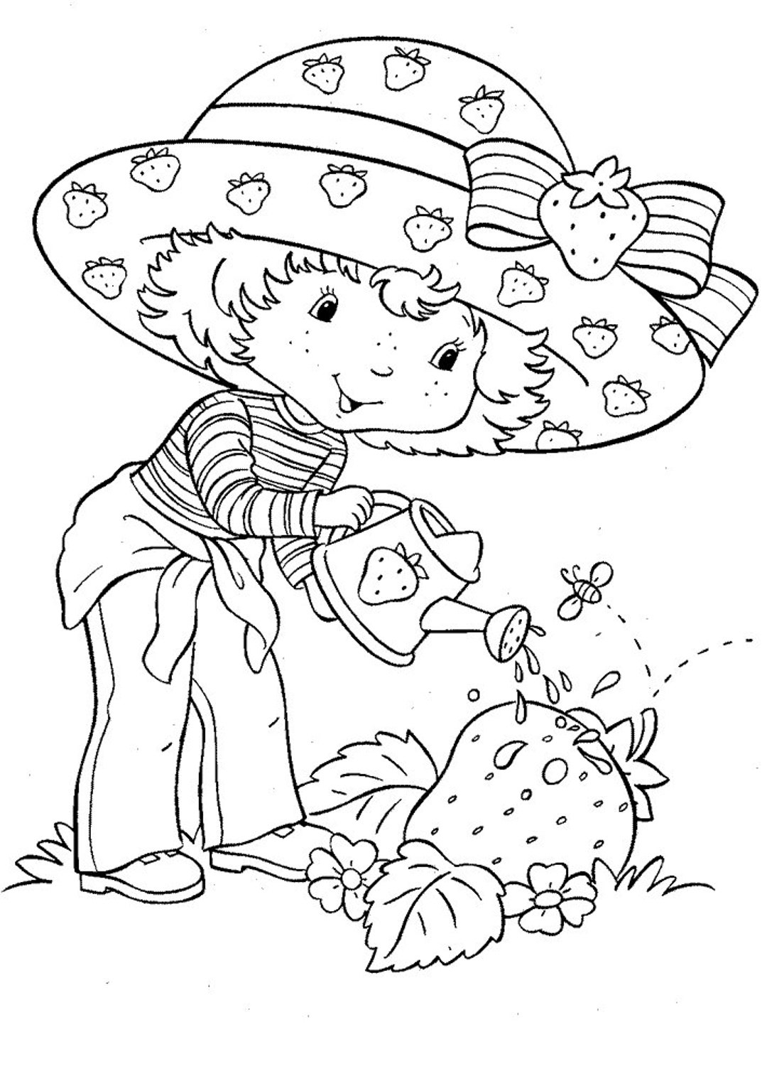 strawberry shortcake coloring page strawberry shortcake coloring page