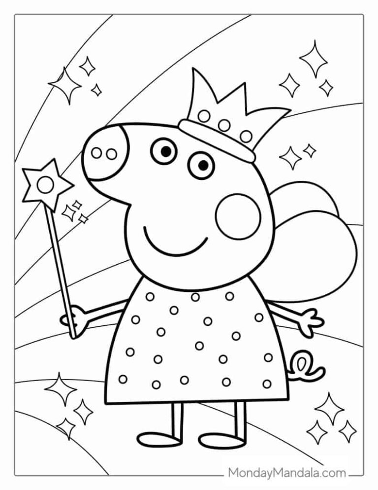 50 Peppa Pig Coloring Pages Free PDF Printables