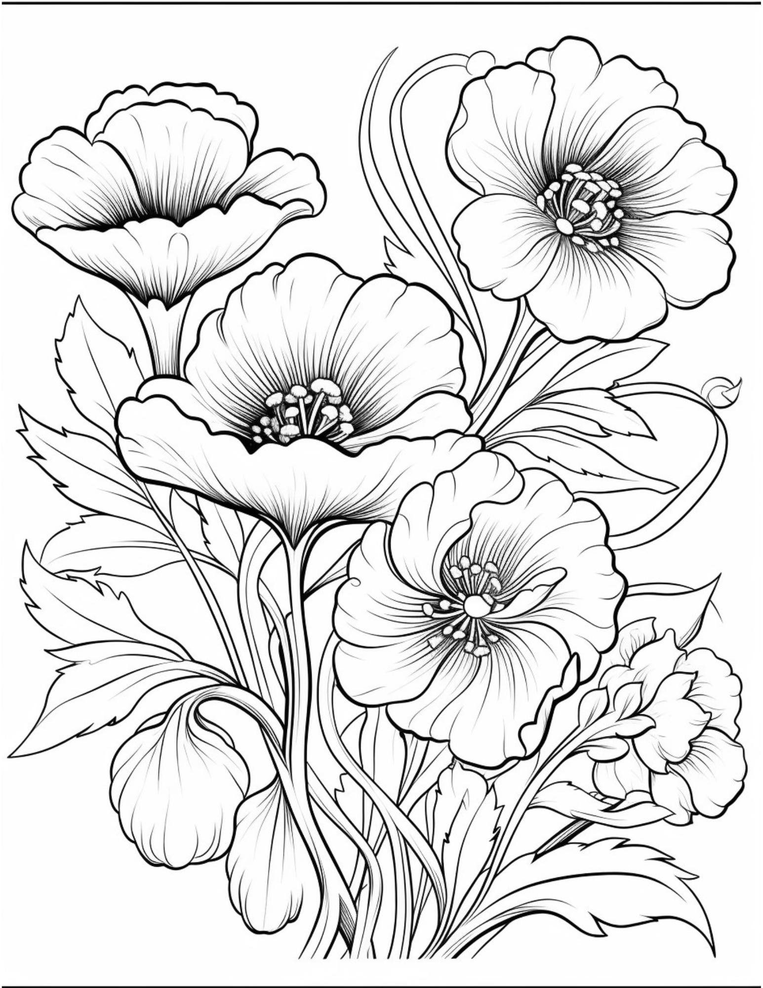50 Printable Flowers Coloring Pages For Adults And Kids stress Relief Coloring Pages pdf Flower Download flowers Printable Coloring Sheet Etsy 50 Printable Flowers Coloring Pages For Adults And Kids stress Relief Coloring Pages pdf Flower Download flowers Printable Coloring Sheet Etsy