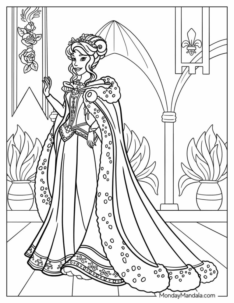 500 Princess Coloring Pages Free PDF Printables
