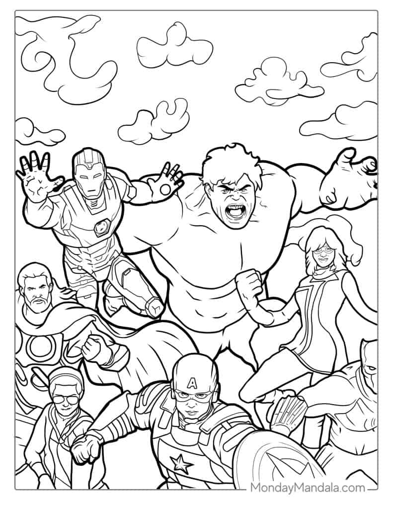 hulk coloring pages