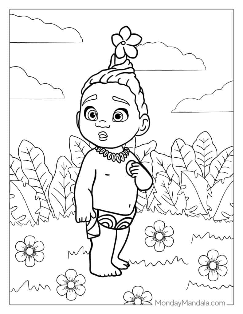 52 Moana Coloring Pages Free PDF Printables  52 Moana Coloring Pages Free PDF Printables