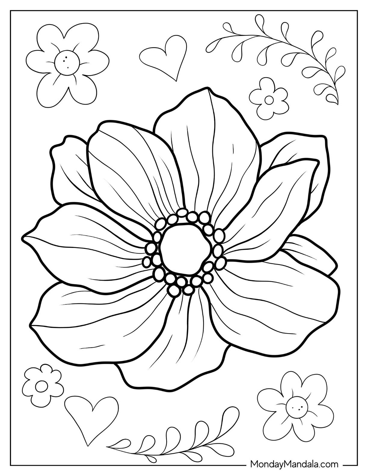 flower coloring pages