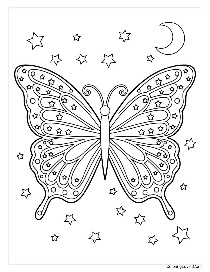 butterfly coloring pages
