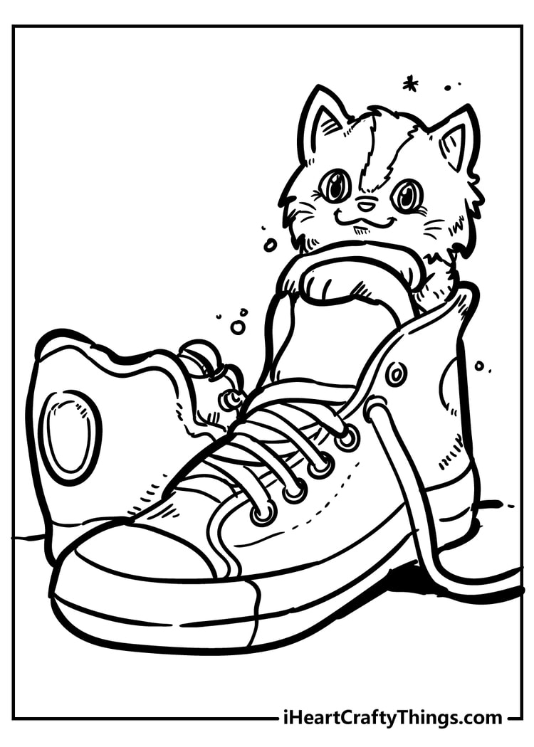 cat color pages cat color pages