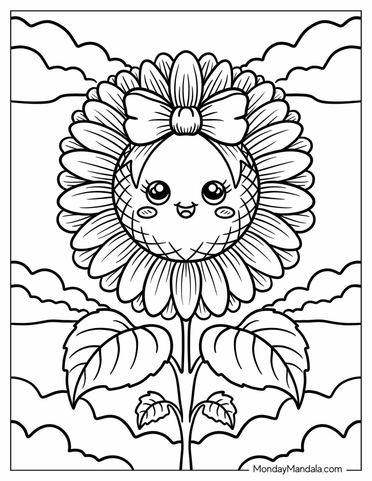 sunflower coloring pages sunflower coloring pages
