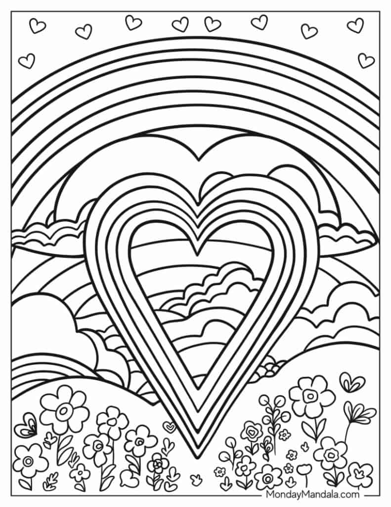 coloring pages hearts coloring pages hearts
