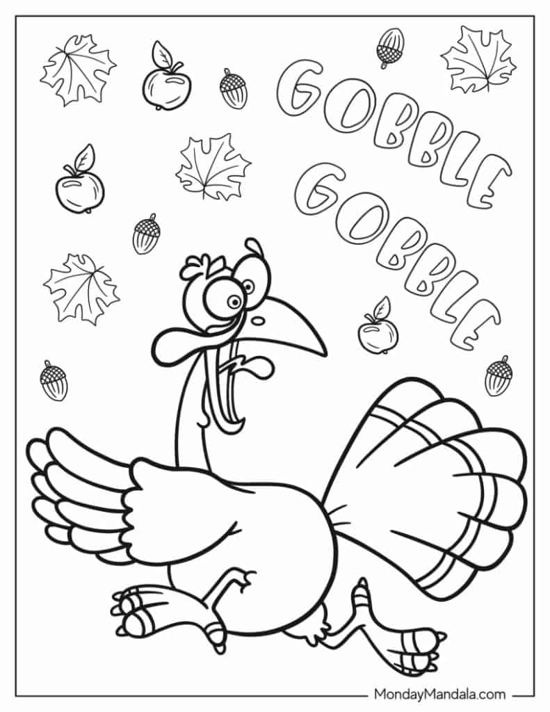 thanksgiving day coloring pages