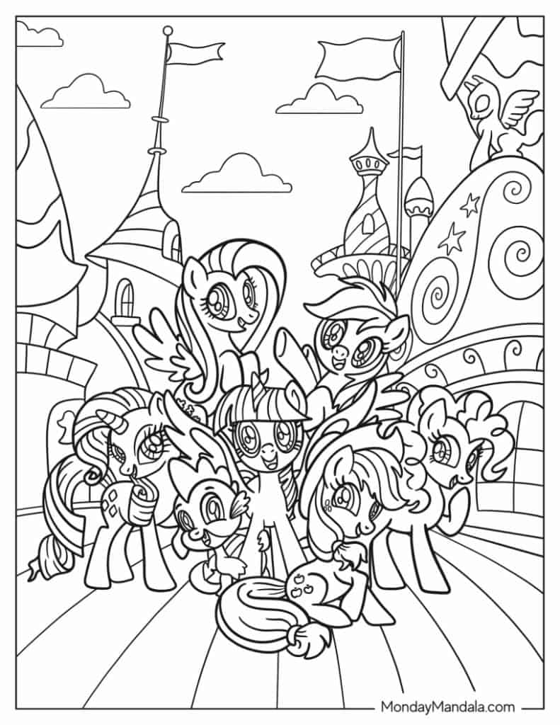 my little pony coloring page my little pony coloring page