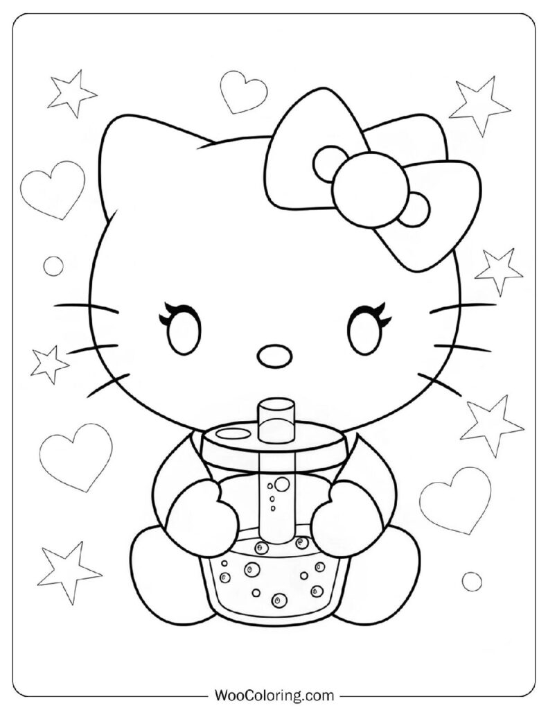 kitty coloring pages