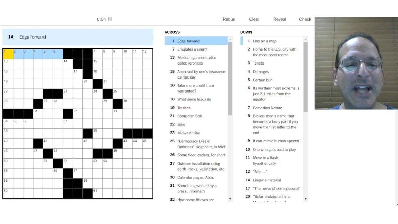 A Little Bit Of Everything Solving The Friday New York Times Crossword 7 28 23 YouTube