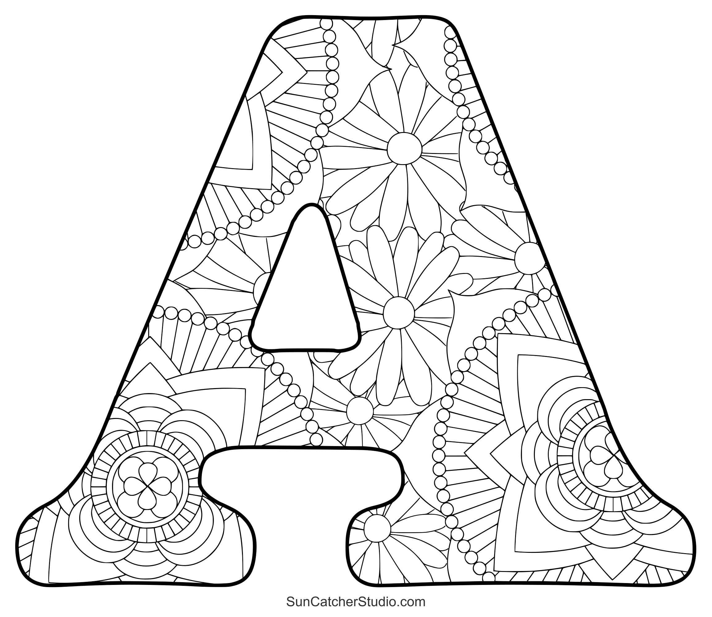 alphabet letters coloring pages
