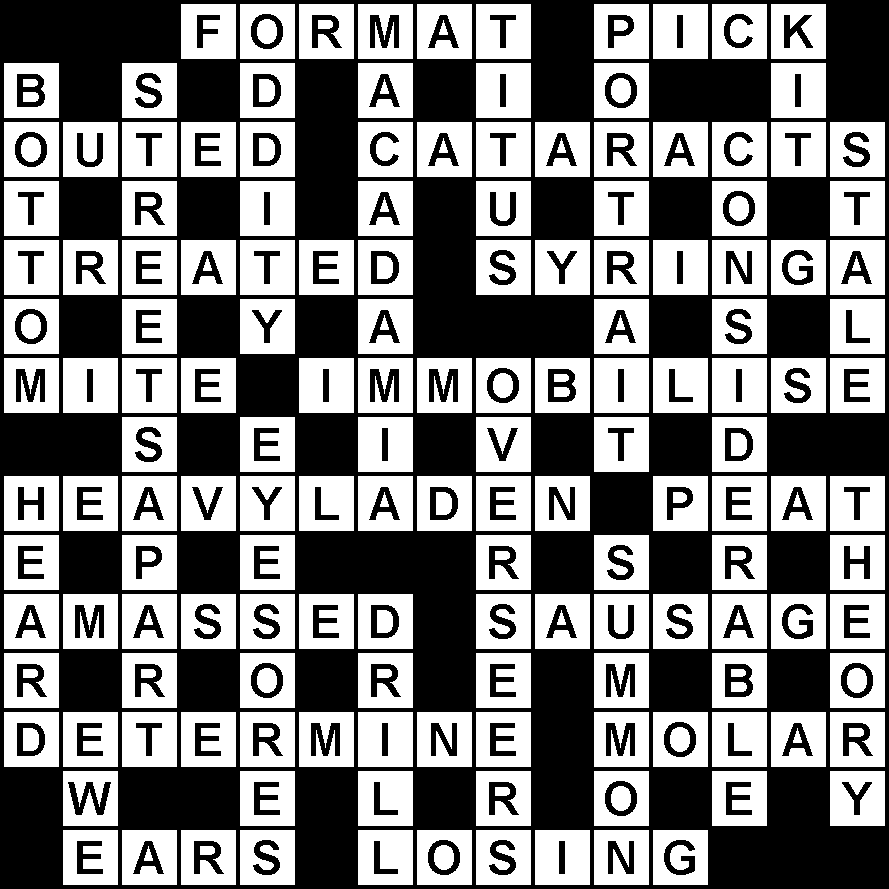 AFR Cryptic 25 5 2024 Solution Australian Crosswords