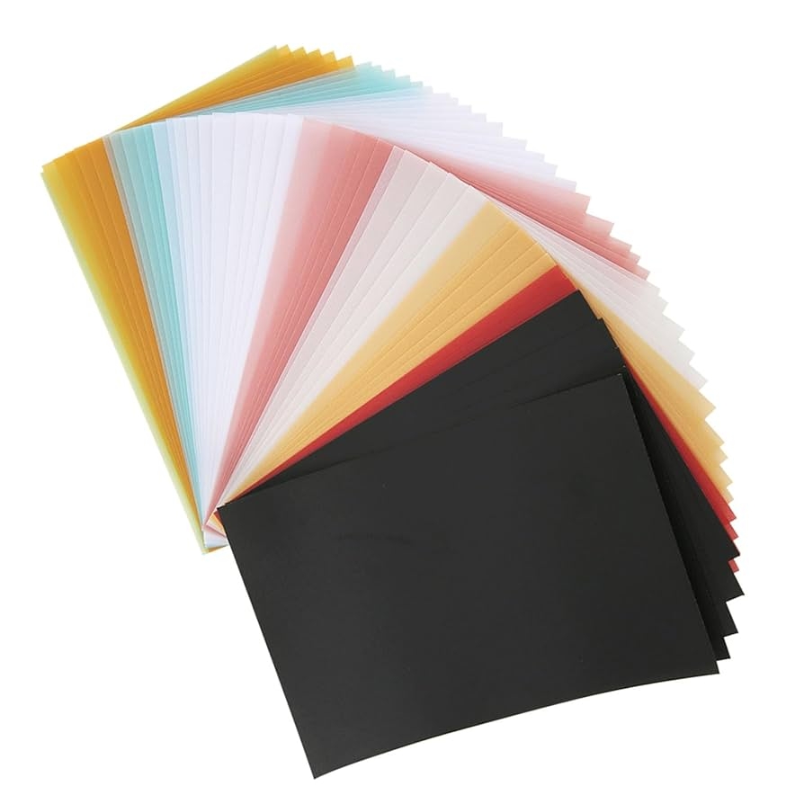 Amazon 50Pcs Tracing Paper Colored Paper Translucent Printable Drafting Sheets For Sketching Tracing Drawing Animation 5 91 X 3 94in 