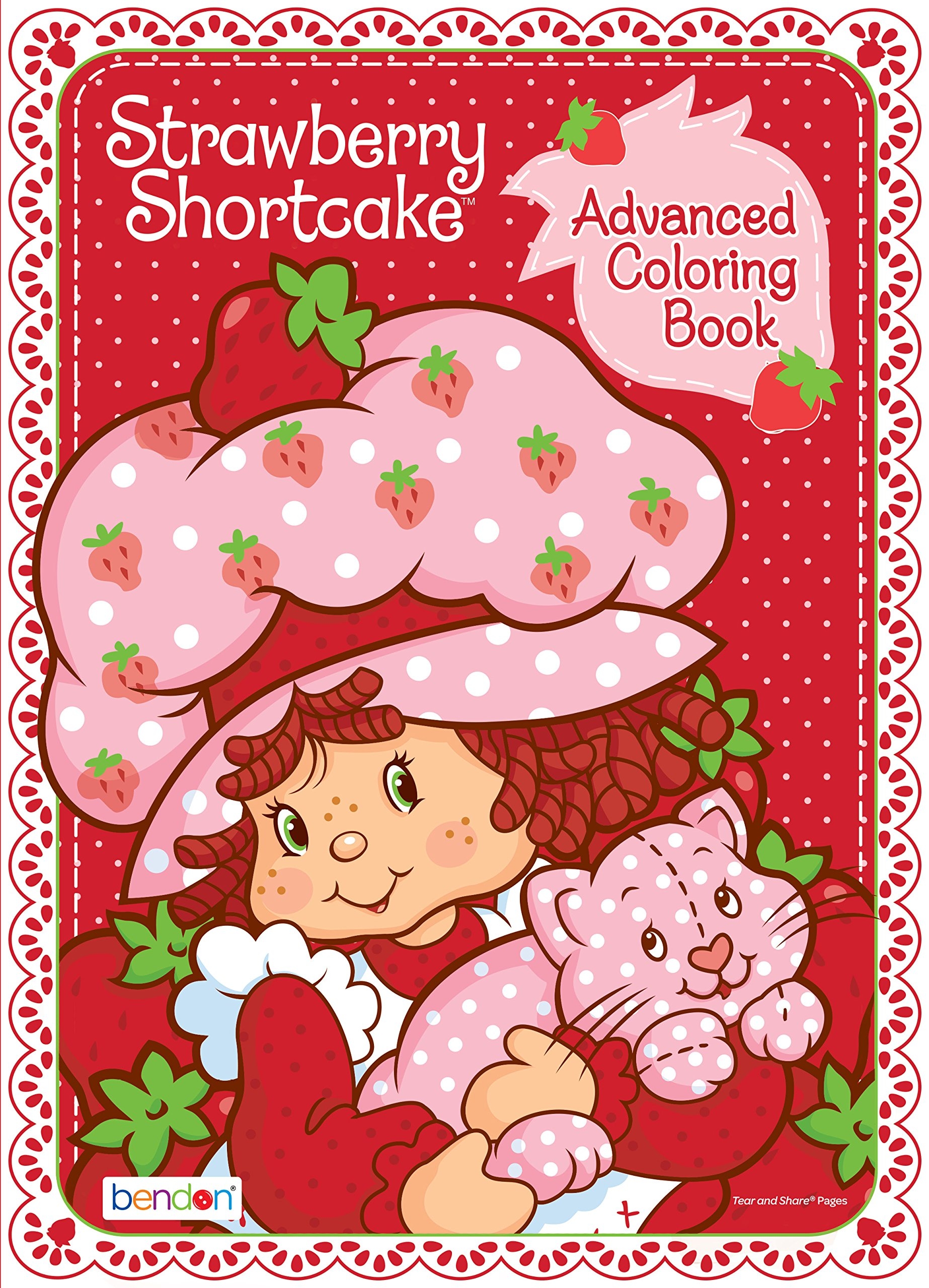 strawberry shortcake coloring book pages