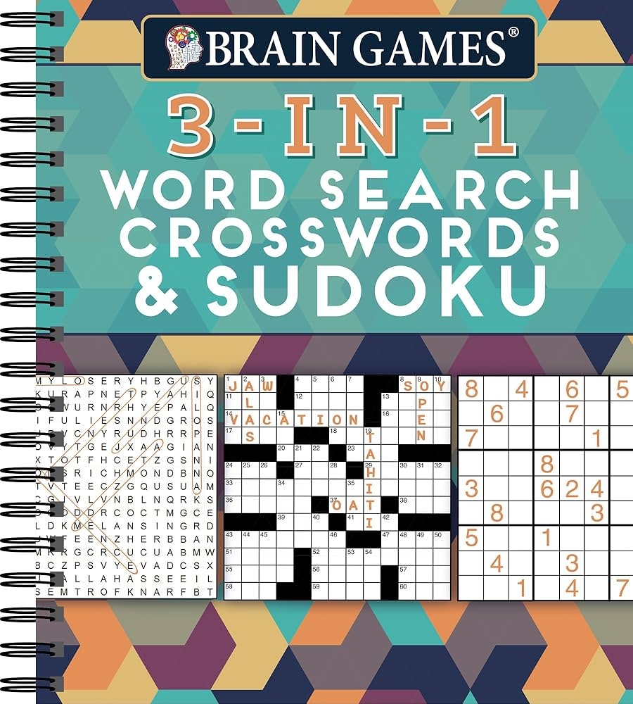 Amazon Brain Games 3 In 1 Word Search Crosswords Sudoku 256 Pages 9781680225884 Publications International Ltd Brain Games Books Amazon Brain Games 3 In 1 Word Search Crosswords Sudoku 256 Pages 9781680225884 Publications International Ltd Brain Games Books