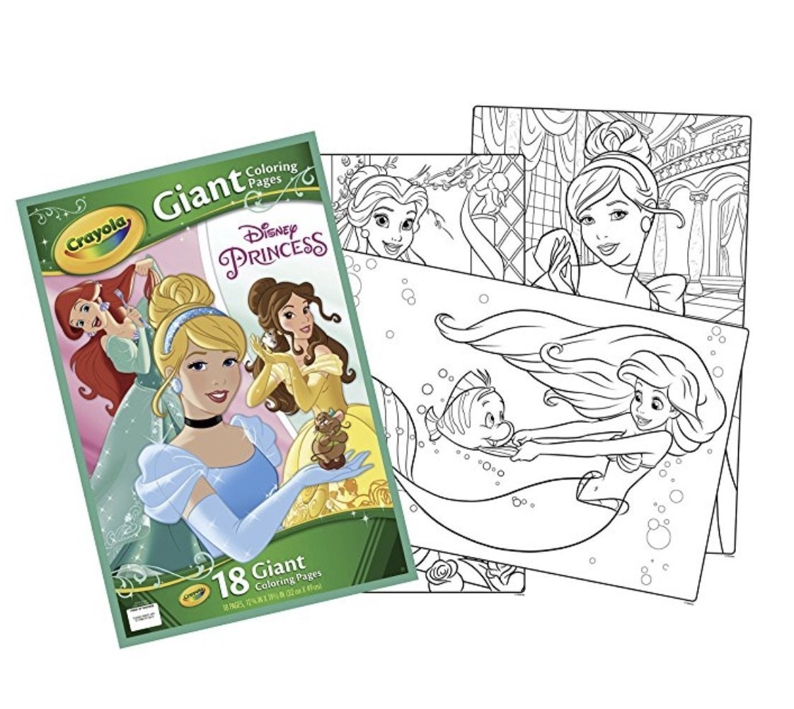 Amazon Crayola Giant Coloring Pages Disney Princess Toys Games